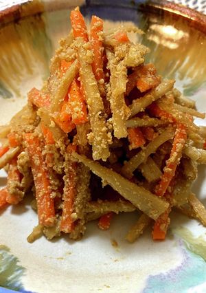 ゴボウと人参の胡麻和え-レシピのメイン写真