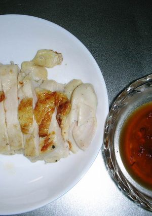 蒸し鶏のぱりぱり焼き★甘酢ダレ-レシピのメイン写真
