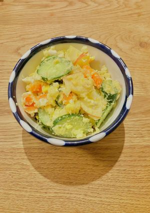 【ホットクック】卵入りポテトサラダ-レシピのメイン写真