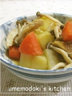 じゃがいもと人参、シメジのほっこり煮-レシピのメイン写真