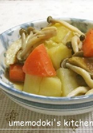 じゃがいもと人参、シメジのほっこり煮-レシピのメイン写真