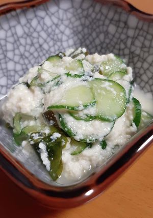 胡瓜の酢の物豆腐和え-レシピのメイン写真