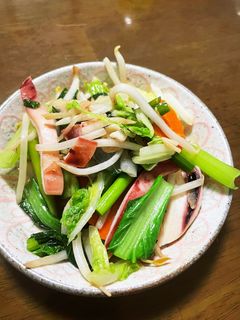 シンプル味!イカの塩野菜炒め-レシピのメイン写真