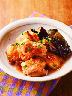 揚げなすと鶏ももの揚げびたし-レシピのメイン写真
