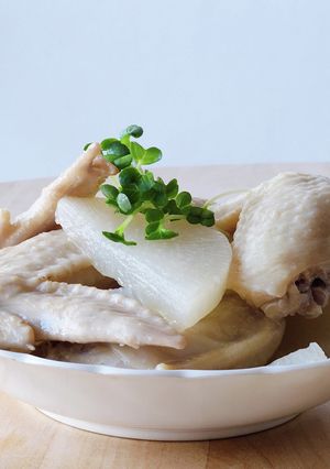 鶏手羽先大根★白だし簡単煮物★薬膳★夜食-レシピのメイン写真