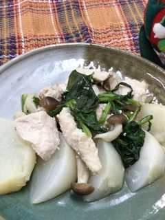 鶏肉とかぶのフライパン蒸し-レシピのメイン写真
