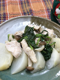 鶏肉とかぶのフライパン蒸し-レシピのメイン写真
