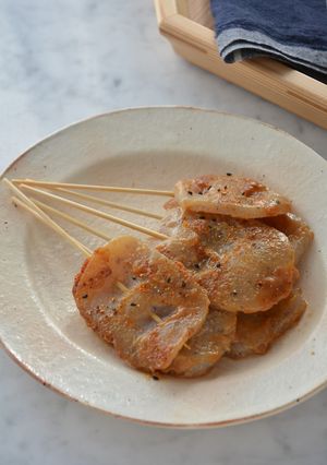 こんにゃくの焼き味噌串-レシピのメイン写真