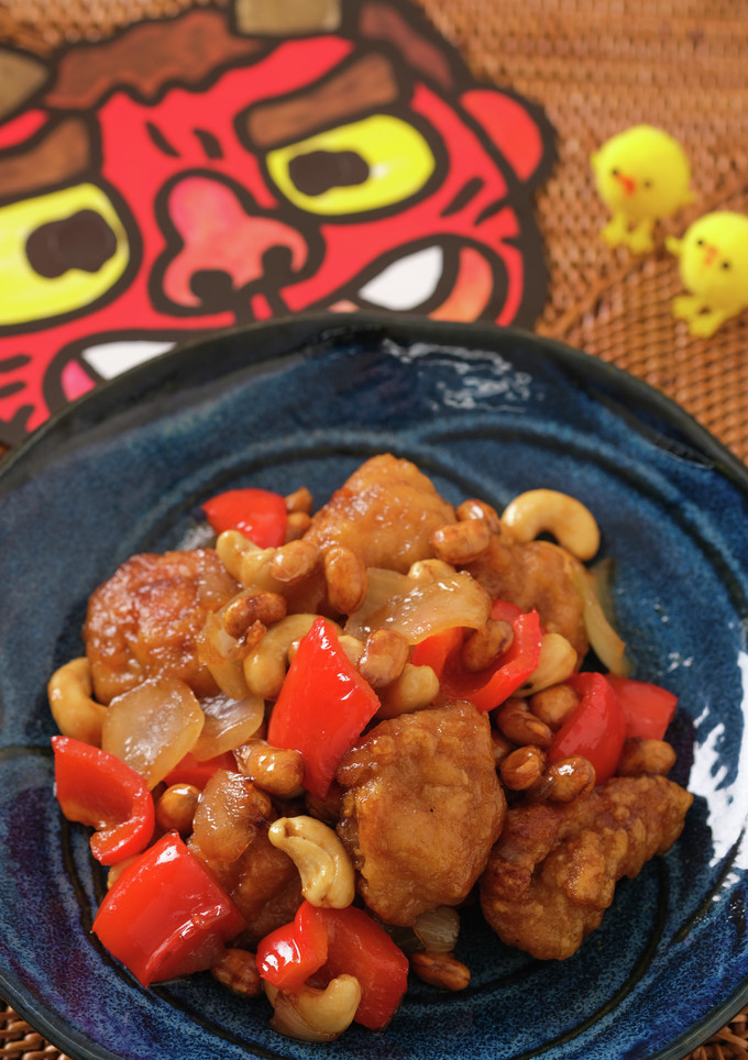 節分豆と竜田揚げの照焼ソース炒め-レシピのメイン写真