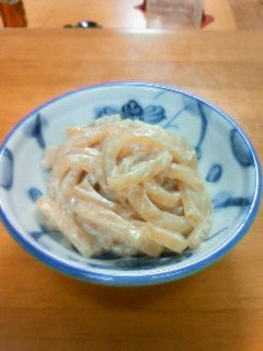 つきこんにゃくのからしマヨ和え-レシピのメイン写真