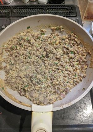 ひき肉の卵の炒め物-レシピのメイン写真