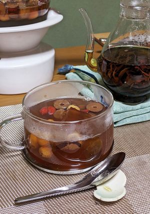 愛玉ゼリーと食べるあったかデザートスープ-レシピのメイン写真