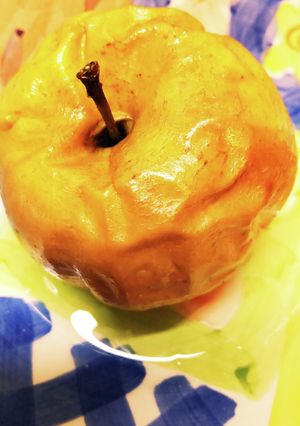 りんご　レンジ　焼きリンゴ　リンゴのみ♪-レシピのメイン写真