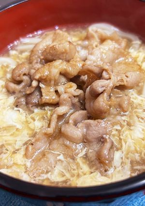 肉のせあんかけ玉子うどん-レシピのメイン写真