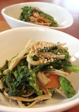 季節の青菜のごま生姜ナムル-レシピのメイン写真