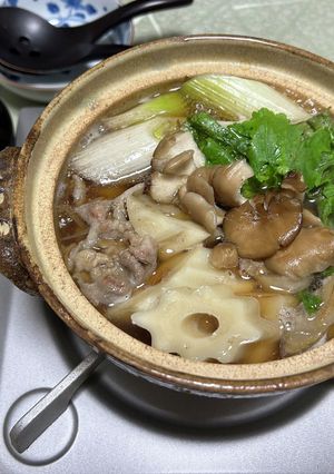 大根葉と豚のお鍋-レシピのメイン写真