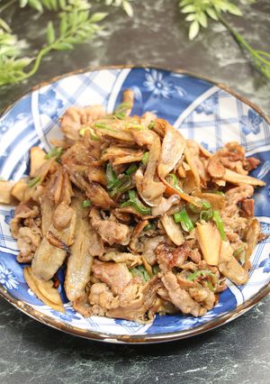 簡単！牛バラごぼう炒め-レシピのメイン写真