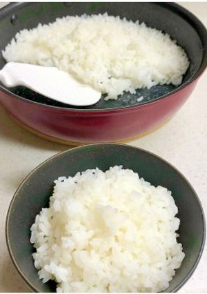 ★加熱は９分だけ♡フライパンで１合炊飯術-レシピのメイン写真