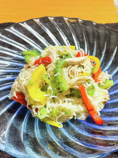 夏野菜のそうめんチャンプルー-レシピのメイン写真