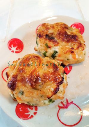 菜の花つくね照り焼き(マヨネーズ乗せ焼)-レシピのメイン写真