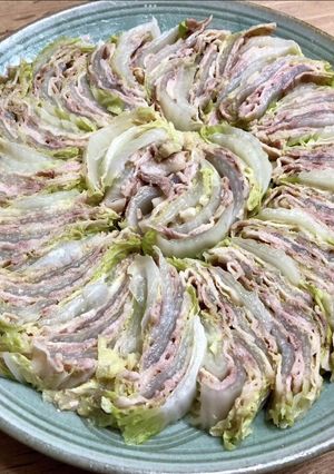 レンジで簡単♪白菜と豚バラの重ね蒸し-レシピのメイン写真