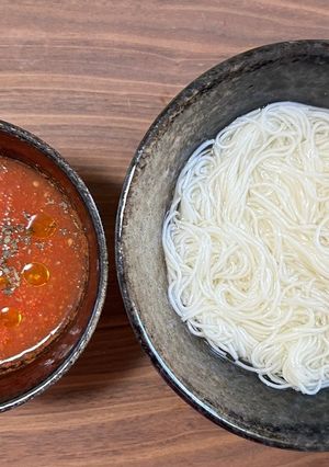 簡単☆朝トマトでリコピンUP！つけ麺-レシピのメイン写真