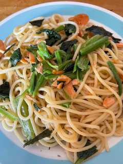 鮭と冷凍ほうれん草の和風パスタ-レシピのメイン写真