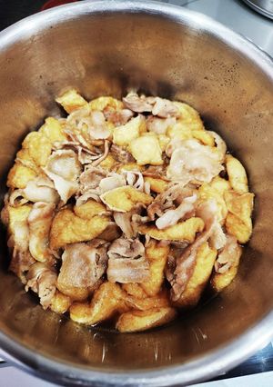 豚肉と油揚げの煮物風(修正2/4)-レシピのメイン写真