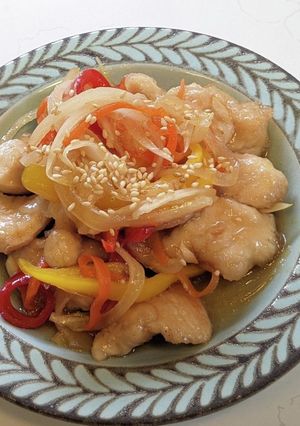 らっきょう酢をつかった鶏胸肉の南蛮-レシピのメイン写真