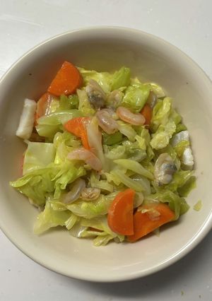 懐かしの給食の味！　簡単シーフードサラダ-レシピのメイン写真