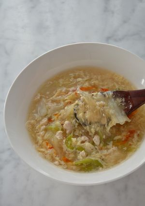 糸寒天で春雨スープ風-レシピのメイン写真