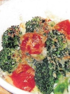 ブロッコリーとミニトマトのチーズ焼き-レシピのメイン写真