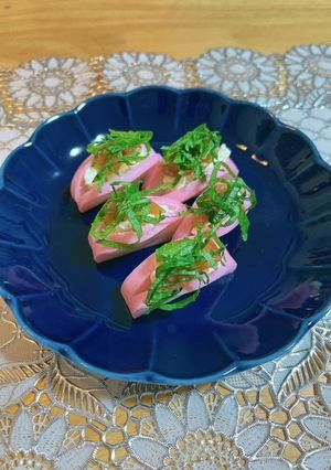 かまぼこの梅クリームチーズ添え-レシピのメイン写真