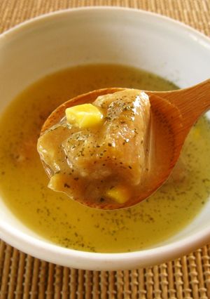 カップヌードルカレー餅の洋風雑煮-レシピのメイン写真