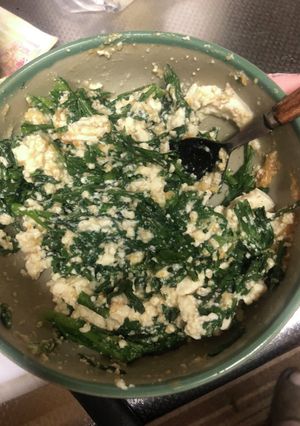 母直伝春菊と豆腐で白和え-レシピのメイン写真