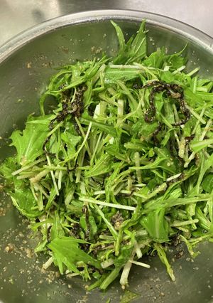 水菜と塩吹昆布の和え物-レシピのメイン写真