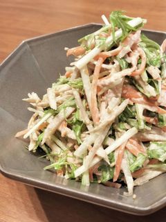 ごぼうと水菜のサラダ QC-レシピのメイン写真