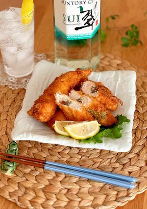 中からとろーり！ささみ梅しそチーズフライ-レシピのメイン写真
