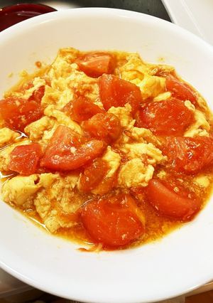 西紅柿炒鶏蛋(トマトと鶏卵の炒め物)-レシピのメイン写真