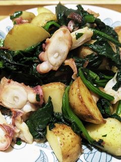 野菜たっぷりタコの炒め物-レシピのメイン写真