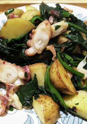 野菜たっぷりタコの炒め物-レシピのメイン写真