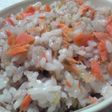 混ぜるだけの鮭ご飯<・)))彡