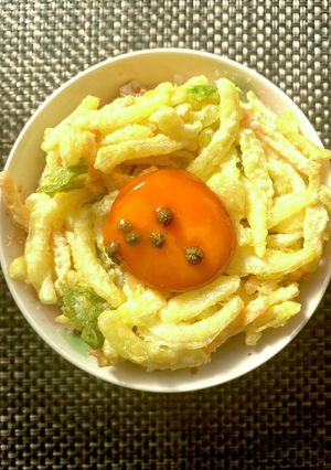 黄身の香り漬けでかき揚げ丼-レシピのメイン写真