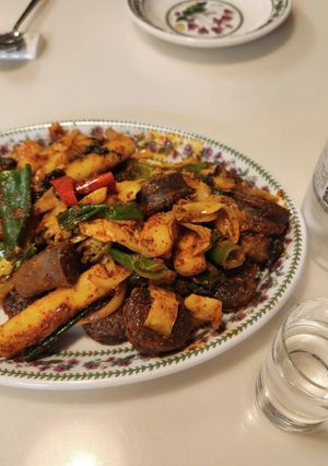 ≪韓国風≫スンデと野菜の炒め-レシピのメイン写真