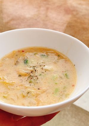 簡単ヘルシー豆乳キムチスープ-レシピのメイン写真