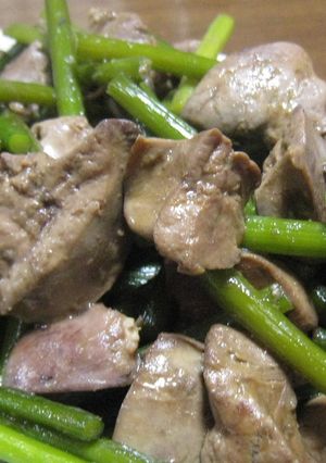 鶏レバのオイスターソース炒め-レシピのメイン写真