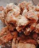 鶏むね肉と高野豆腐のアカモク唐揚げ