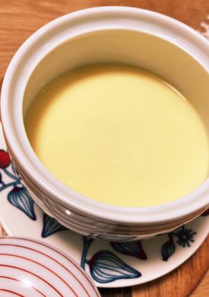 茅乃舎だしで♪手軽に茶碗たまご豆腐-レシピのメイン写真