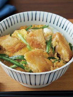 魚フライとニラの卵とじ丼-レシピのメイン写真