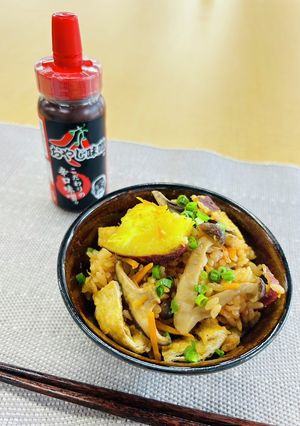 秋めくおやじの炊込みご飯-レシピのメイン写真